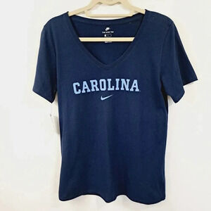 Carolina College Basketball Womens Vneck Short Sleeve Nike Tshirt Athletic Fit M